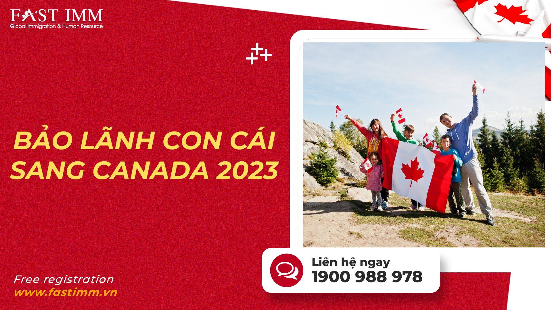 Bảo lãnh con cái sang Canada 2023 