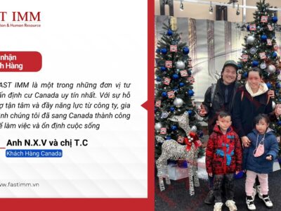 FAST IMM vui mừng thông báo gia đình anh N.X.V đã chính thức đoàn tụ tại Canada