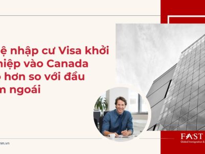 Tỷ lệ nhập cư Visa khởi nghiệp vào Canada cao hơn so với đầu năm ngoái